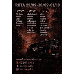RUTA 29-30 SEPTIEMBRE - 1 OCTUBRE